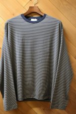 画像2: handvaerk (ハンドバーク) 60/2 L/S T-SHIRT [NAVY/BEIGE] (2)
