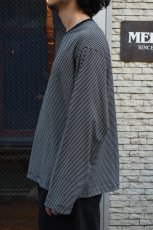 画像8: handvaerk (ハンドバーク) 60/2 L/S T-SHIRT [BLACK/WHITE] (8)
