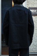画像9: SCYE BASICS (サイベーシックス) Selvedge Black Denim Chore Jacket [BLACK] (9)