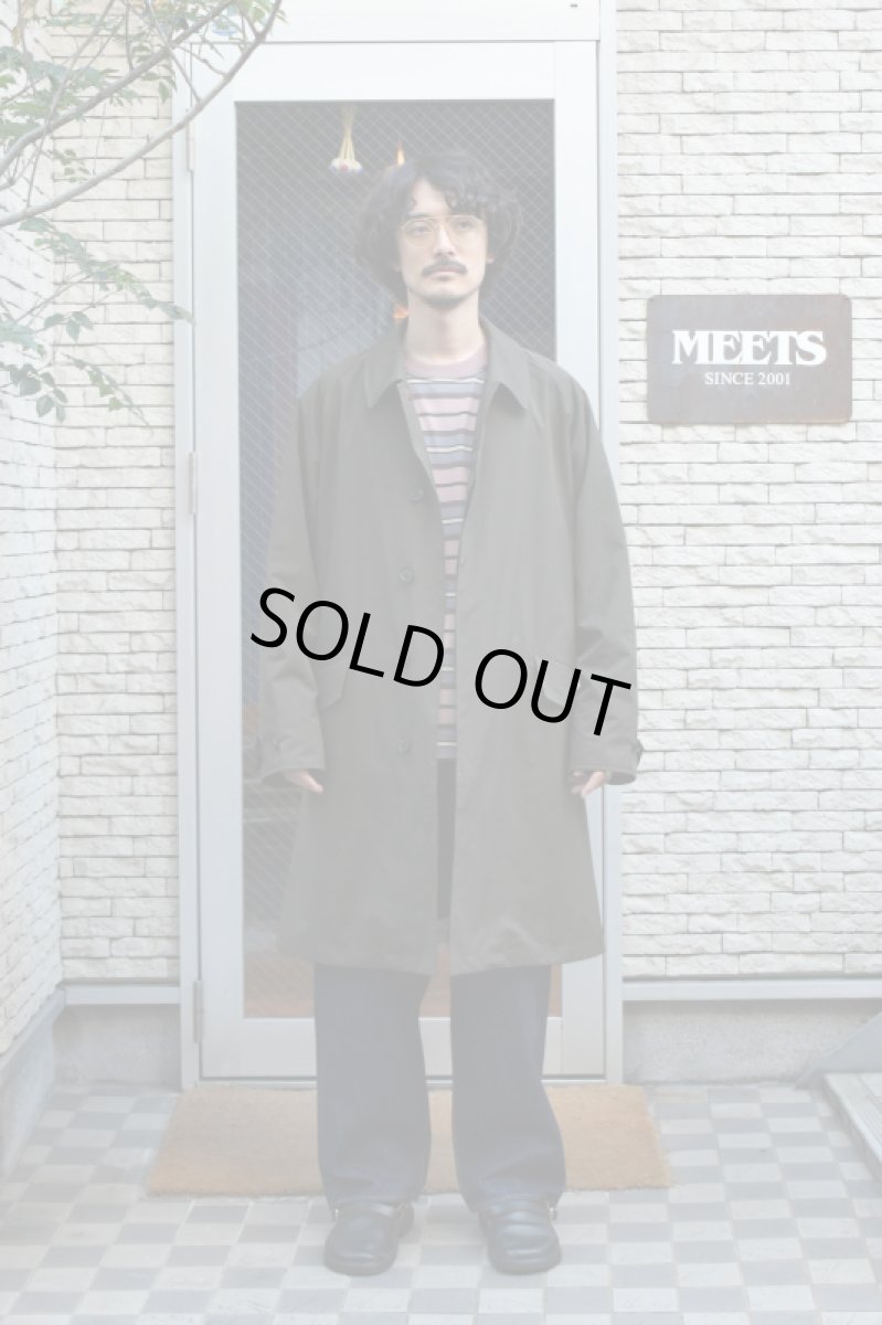 画像5: SCYE BASICS (サイベーシックス) High Density Mil Cloth Bal Collar Coat [DARK BROWN] (5)
