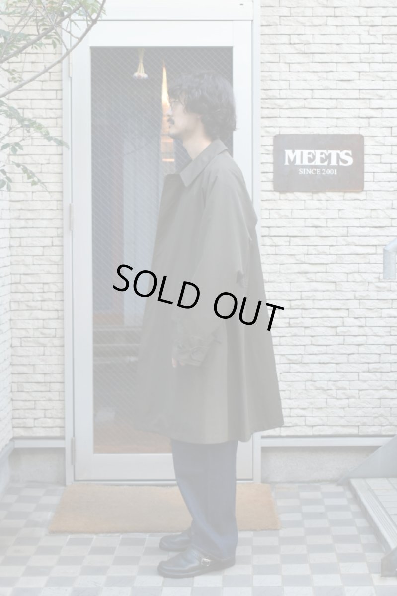 画像6: SCYE BASICS (サイベーシックス) High Density Mil Cloth Bal Collar Coat [DARK BROWN] (6)