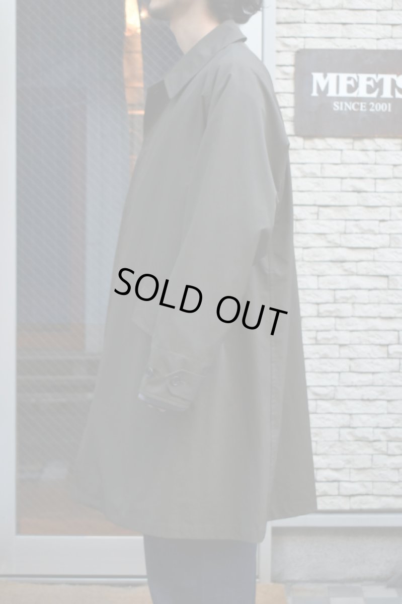 画像9: SCYE BASICS (サイベーシックス) High Density Mil Cloth Bal Collar Coat [DARK BROWN] (9)