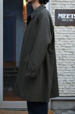 画像9: SCYE BASICS (サイベーシックス) High Density Mil Cloth Bal Collar Coat [DARK BROWN] (9)