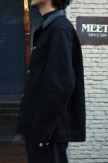 画像8: SCYE BASICS (サイベーシックス) Selvedge Black Denim Chore Jacket [BLACK] (8)