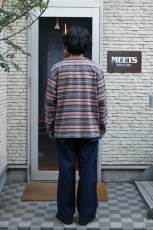 画像8: SCYE BASICS (サイベーシックス) Multi Striped Cotton L/S T-Shirt [ASH ROSE] (8)