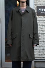 画像8: SCYE BASICS (サイベーシックス) High Density Mil Cloth Bal Collar Coat [DARK BROWN] (8)