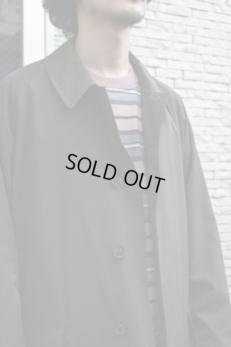 画像3: SCYE BASICS (サイベーシックス) High Density Mil Cloth Bal Collar Coat [DARK BROWN] (3)