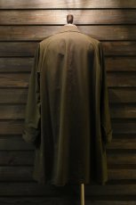 画像17: SCYE BASICS (サイベーシックス) High Density Mil Cloth Bal Collar Coat [DARK BROWN] (17)