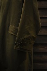 画像14: SCYE BASICS (サイベーシックス) High Density Mil Cloth Bal Collar Coat [DARK BROWN] (14)