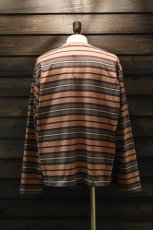 画像14: SCYE BASICS (サイベーシックス) Multi Striped Cotton L/S T-Shirt [ASH ROSE] (14)