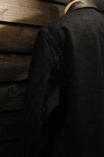画像18: SCYE BASICS (サイベーシックス) Selvedge Black Denim Chore Jacket [BLACK] (18)