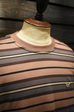 画像10: SCYE BASICS (サイベーシックス) Multi Striped Cotton L/S T-Shirt [ASH ROSE] (10)