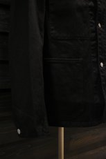 画像13: SCYE BASICS (サイベーシックス) Selvedge Black Denim Chore Jacket [BLACK] (13)
