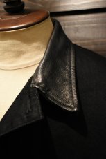画像11: SCYE BASICS (サイベーシックス) Selvedge Black Denim Chore Jacket [BLACK] (11)