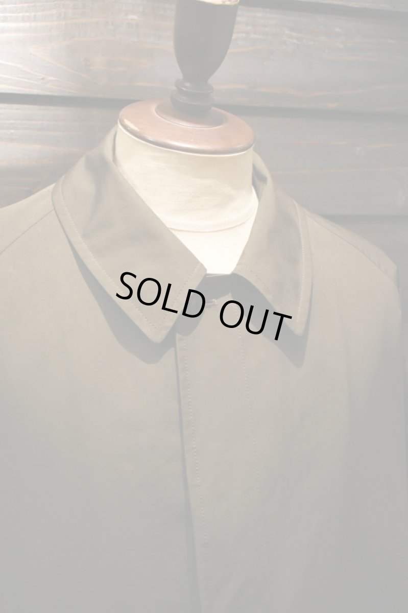 画像11: SCYE BASICS (サイベーシックス) High Density Mil Cloth Bal Collar Coat [DARK BROWN] (11)