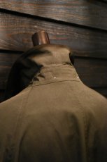 画像18: SCYE BASICS (サイベーシックス) High Density Mil Cloth Bal Collar Coat [DARK BROWN] (18)