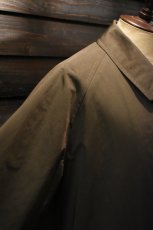 画像13: SCYE BASICS (サイベーシックス) High Density Mil Cloth Bal Collar Coat [DARK BROWN] (13)