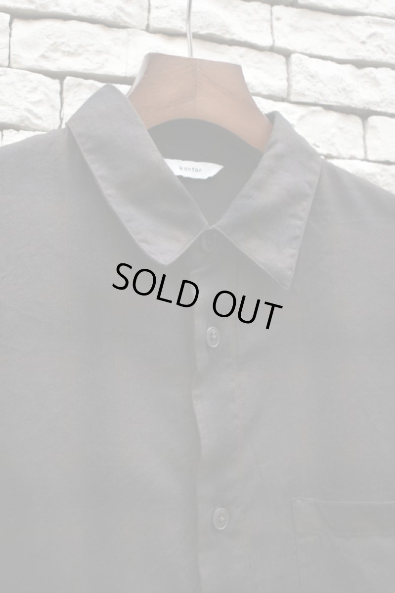 画像9: kontor (コントール) Overdyed Shadow Check Shirt [BROWN CHECK] (9)