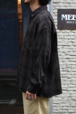 画像7: kontor (コントール) Overdyed Shadow Check Shirt [BROWN CHECK] (7)