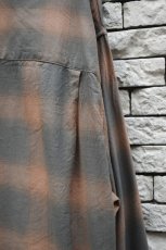 画像19: kontor (コントール) Overdyed Shadow Check Shirt [BEIGE CHECK] (19)