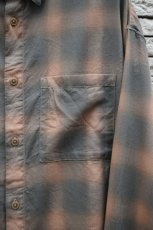 画像10: kontor (コントール) Overdyed Shadow Check Shirt [BEIGE CHECK] (10)