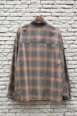 画像16: kontor (コントール) Overdyed Shadow Check Shirt [BEIGE CHECK] (16)