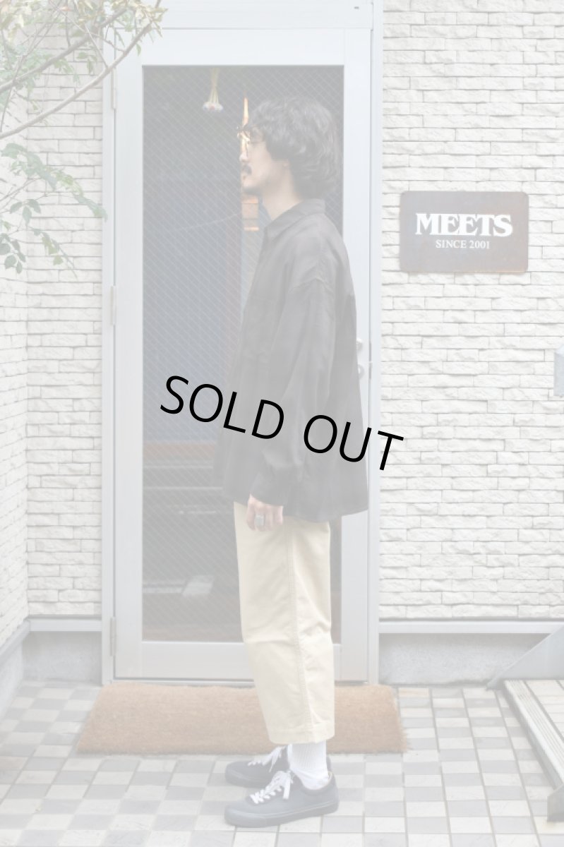 画像4: kontor (コントール) Overdyed Shadow Check Shirt [BROWN CHECK] (4)