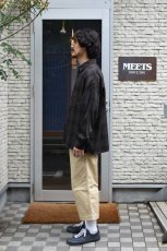 画像4: kontor (コントール) Overdyed Shadow Check Shirt [BROWN CHECK] (4)