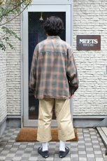 画像5: kontor (コントール) Overdyed Shadow Check Shirt [BEIGE CHECK] (5)