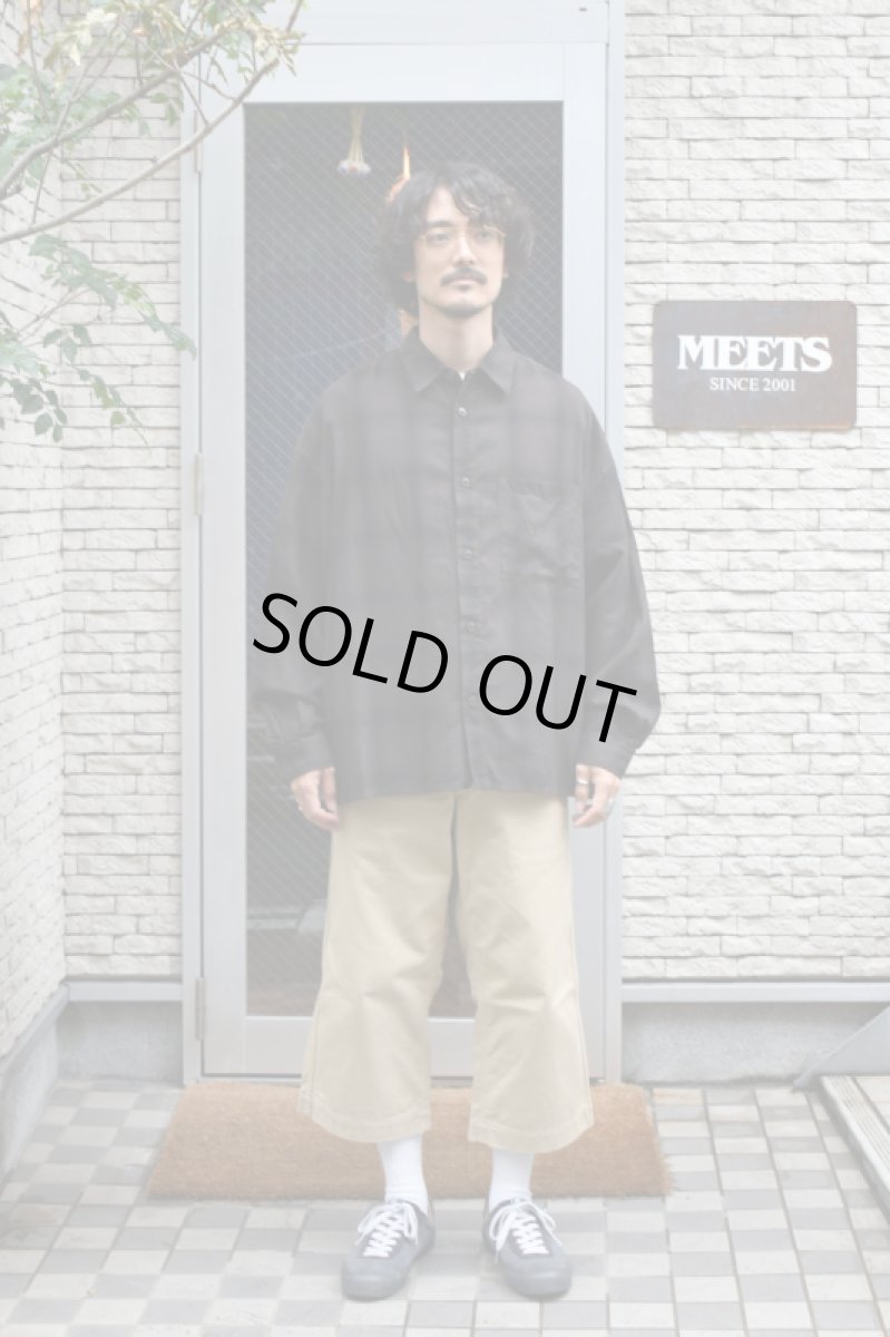 画像3: kontor (コントール) Overdyed Shadow Check Shirt [BROWN CHECK] (3)