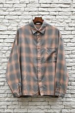 画像1: kontor (コントール) Overdyed Shadow Check Shirt [BEIGE CHECK] (1)