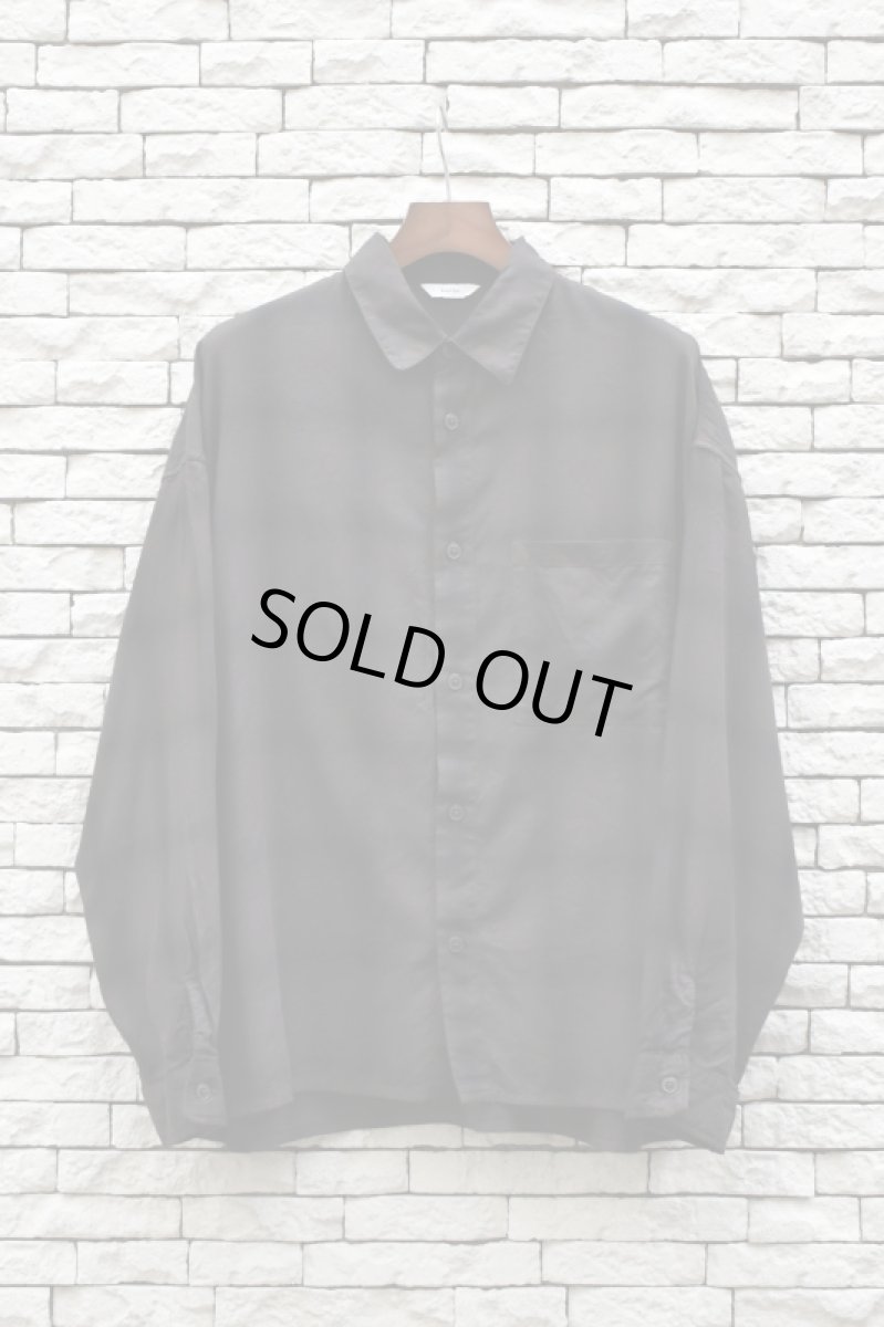 画像1: kontor (コントール) Overdyed Shadow Check Shirt [BROWN CHECK] (1)