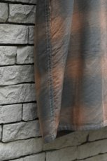 画像14: kontor (コントール) Overdyed Shadow Check Shirt [BEIGE CHECK] (14)
