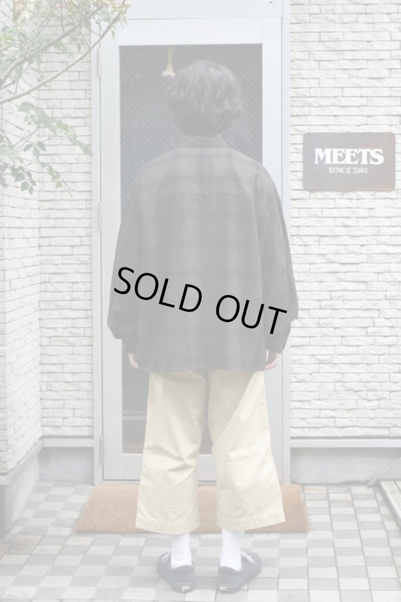 画像5: kontor (コントール) Overdyed Shadow Check Shirt [BROWN CHECK] (5)