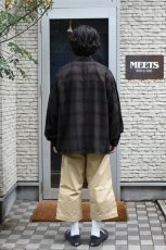 画像5: kontor (コントール) Overdyed Shadow Check Shirt [BROWN CHECK] (5)