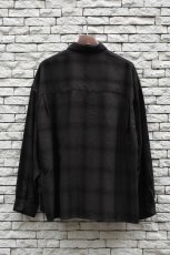画像16: kontor (コントール) Overdyed Shadow Check Shirt [BROWN CHECK] (16)