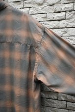 画像18: kontor (コントール) Overdyed Shadow Check Shirt [BEIGE CHECK] (18)