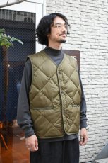 画像3: MODMNT (モドメント) LINER DOWN VEST [OLIVE] (3)
