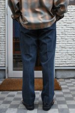 画像4: FLISTFIA (フリストフィア) Denim Tuck Trousers [FADE BLACK] (4)