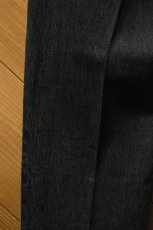 画像17: FLISTFIA (フリストフィア) Denim Tuck Trousers [FADE BLACK] (17)