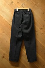 画像14: FLISTFIA (フリストフィア) Denim Tuck Trousers [FADE BLACK] (14)