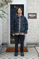 画像6: FLISTFIA (フリストフィア) Denim Tuck Trousers [FADE BLACK] (6)