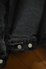 画像18: FLISTFIA (フリストフィア) Denim Jacket [FADE BLACK] (18)