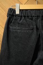 画像16: FLISTFIA (フリストフィア) Denim Tuck Trousers [FADE BLACK] (16)