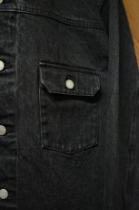 画像11: FLISTFIA (フリストフィア) Denim Jacket [FADE BLACK] (11)