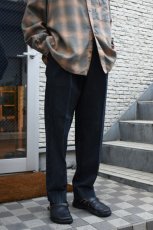画像5: FLISTFIA (フリストフィア) Denim Tuck Trousers [FADE BLACK] (5)