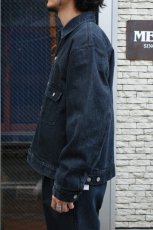 画像7: FLISTFIA (フリストフィア) Denim Jacket [FADE BLACK] (7)