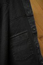 画像14: FLISTFIA (フリストフィア) Denim Jacket [FADE BLACK] (14)