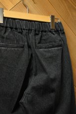 画像15: FLISTFIA (フリストフィア) Denim Tuck Trousers [FADE BLACK] (15)