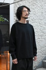 画像2: WALLA WALLA SPORT (ワラワラスポーツ) 13oz CREW SWEAT SHIRT [BLACK] (2)